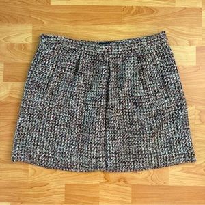 tweed sweater mini skirt